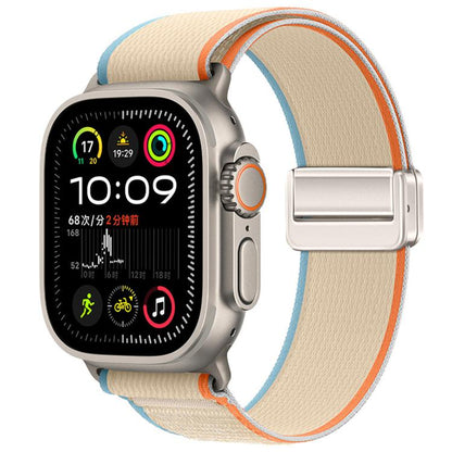 Magnetic Buckle Trail Loop Nylon Watch Band Watch Band, For Apple Watch 46mm / 49mm / 45mm / 44mm, For Apple Watch 42mm / 41mm / 40mm / 38mm