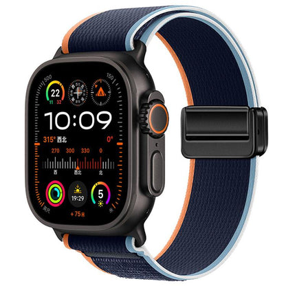 Magnetic Buckle Trail Loop Nylon Watch Band Watch Band, For Apple Watch 46mm / 49mm / 45mm / 44mm, For Apple Watch 42mm / 41mm / 40mm / 38mm