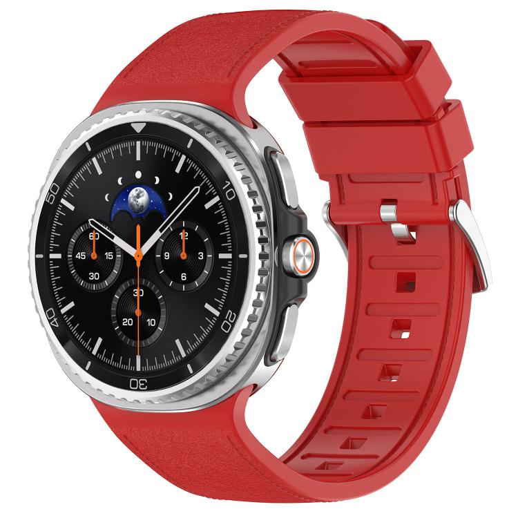 Silicone Integrated Vegan Leather Watch Band, For Samsung Galaxy Watch8 / Watch8 Classic