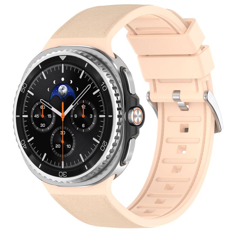 Silicone Integrated Vegan Leather Watch Band, For Samsung Galaxy Watch8 / Watch8 Classic