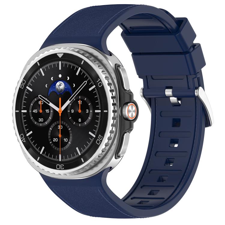 Silicone Integrated Vegan Leather Watch Band, For Samsung Galaxy Watch8 / Watch8 Classic