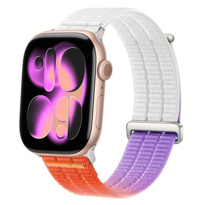 Double-Link Cloud-Feel Breathable Nylon Loop Metal Head Watch Band, For Apple Watch 46mm / 49mm / 45mm / 44mm, For Apple Watch 42mm / 41mm / 40mm / 38mm