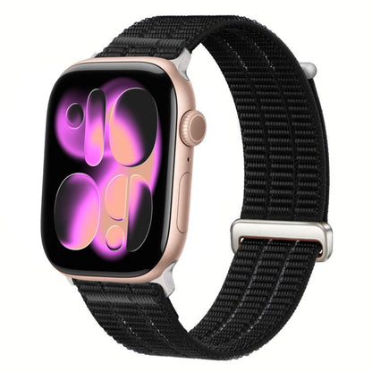 Double-Link Cloud-Feel Breathable Nylon Loop Metal Head Watch Band, For Apple Watch 46mm / 49mm / 45mm / 44mm, For Apple Watch 42mm / 41mm / 40mm / 38mm