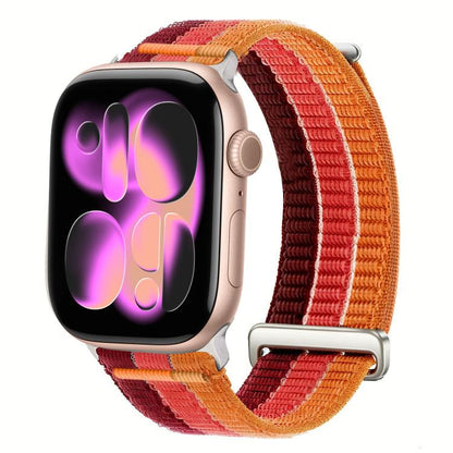 Double-Link Cloud-Feel Breathable Nylon Loop Metal Head Watch Band, For Apple Watch 46mm / 49mm / 45mm / 44mm, For Apple Watch 42mm / 41mm / 40mm / 38mm