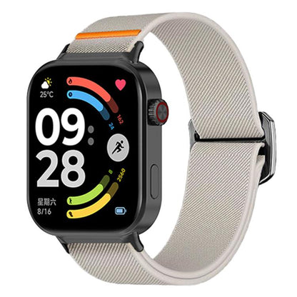 Bull Bead Buckle Elastic Nylon Watch Band, For Xiaomi Band  10 Pro / Redmi Watch 6 / 5