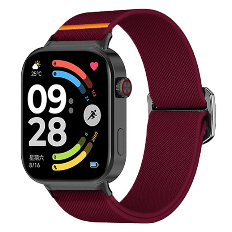 Bull Bead Buckle Elastic Nylon Watch Band, For Xiaomi Band  10 Pro / Redmi Watch 6 / 5