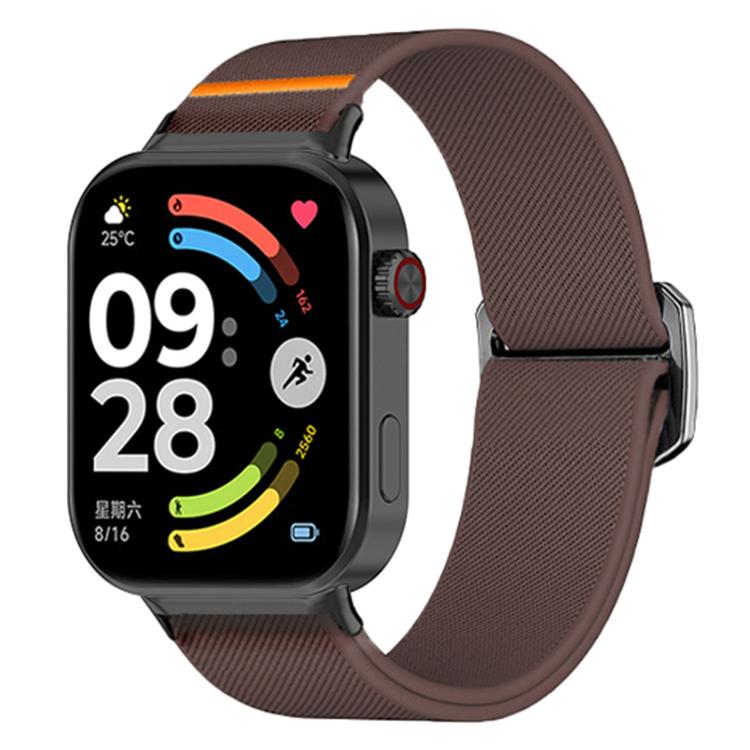 Bull Bead Buckle Elastic Nylon Watch Band, For Xiaomi Band  10 Pro / Redmi Watch 6 / 5