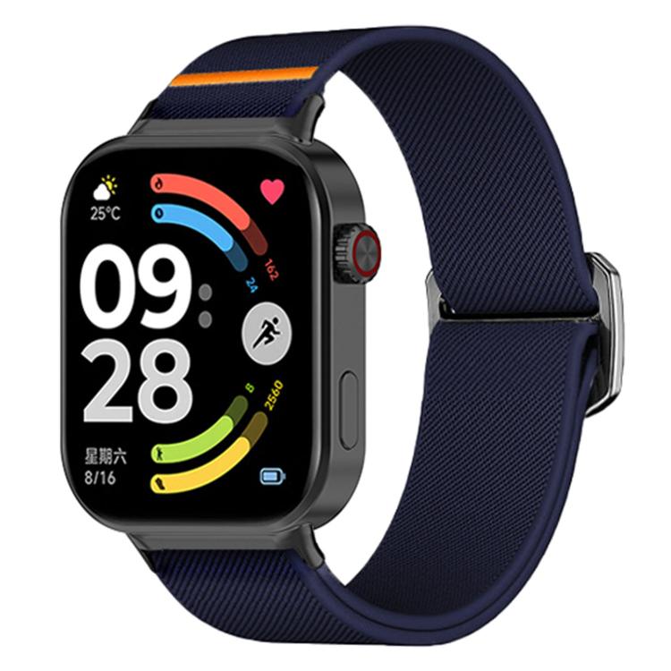 Bull Bead Buckle Elastic Nylon Watch Band, For Xiaomi Band  10 Pro / Redmi Watch 6 / 5