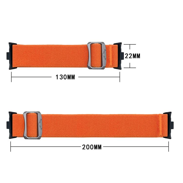 Bull Bead Buckle Elastic Nylon Watch Band, For Xiaomi Band  10 Pro / Redmi Watch 6 / 5