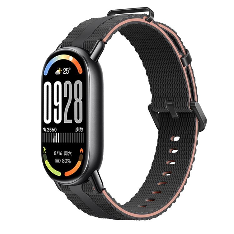 Line Pattern Silicone Watch Band, For Xiaomi Band 10 / 9 / 8