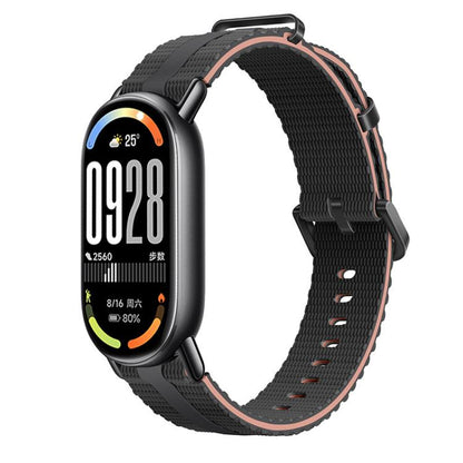 Line Pattern Silicone Watch Band, For Xiaomi Band 10 / 9 / 8