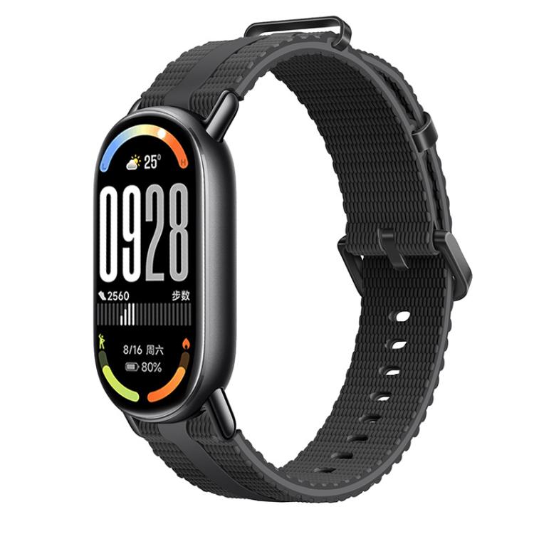 Line Pattern Silicone Watch Band, For Xiaomi Band 10 / 9 / 8