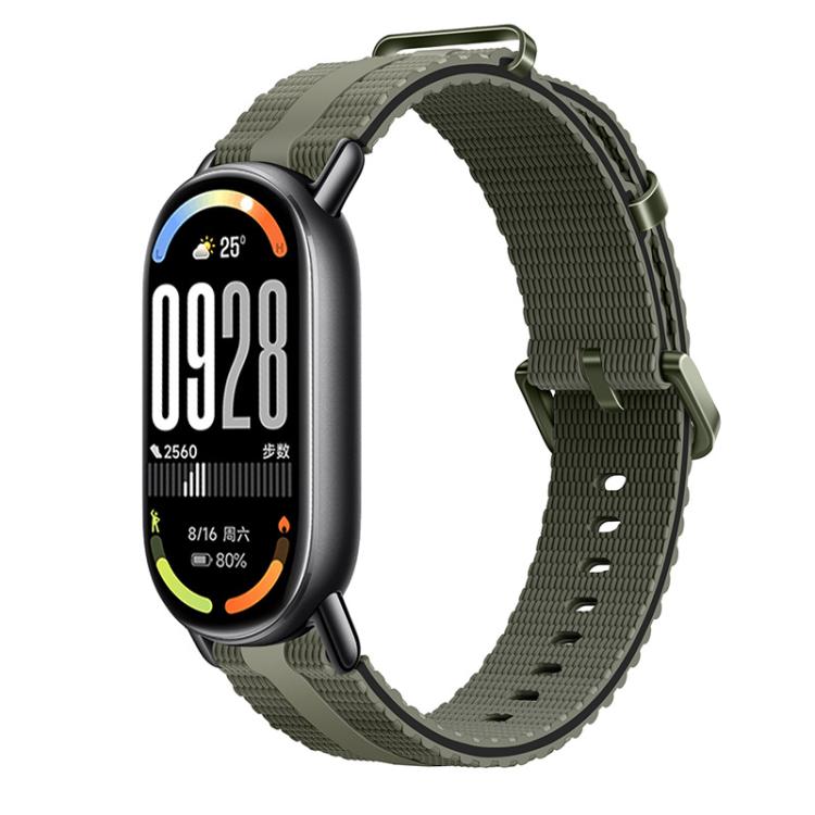 Line Pattern Silicone Watch Band, For Xiaomi Band 10 / 9 / 8