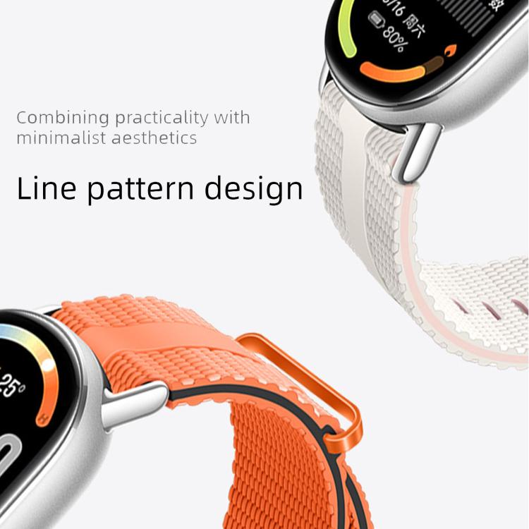 Line Pattern Silicone Watch Band, For Xiaomi Band 10 / 9 / 8
