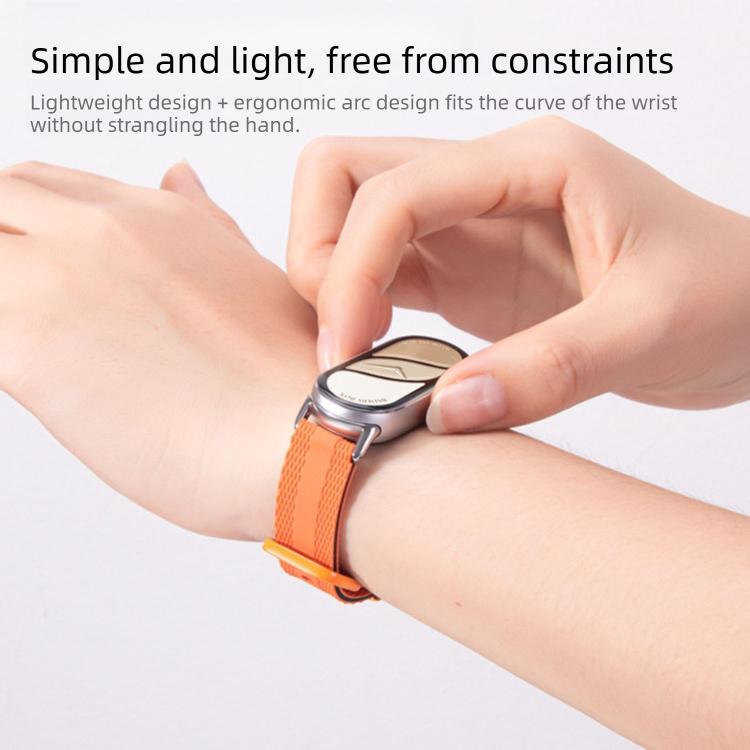 Line Pattern Silicone Watch Band, For Xiaomi Band 10 / 9 / 8