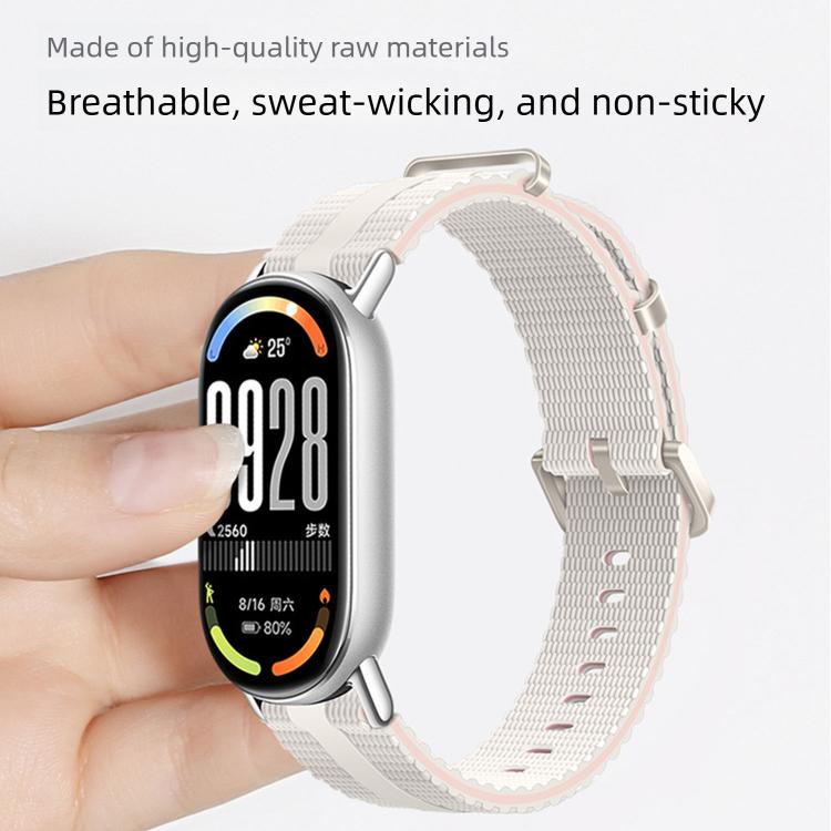 Line Pattern Silicone Watch Band, For Xiaomi Band 10 / 9 / 8