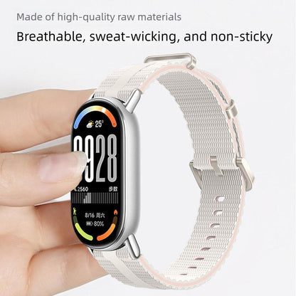 Line Pattern Silicone Watch Band, For Xiaomi Band 10 / 9 / 8