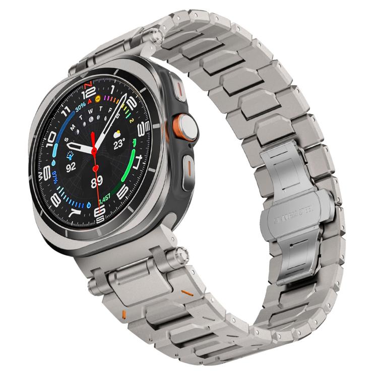 Pathfinder Butterfly Clasp Titanium Alloy Watch Band, For Samsung Galaxy Ultra 47mm / Ultra 2025, For Samsung Galaxy Watch8 / Watch8 Classic