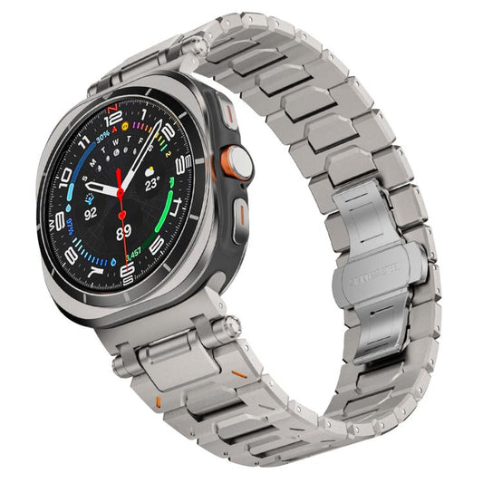 Pathfinder Butterfly Clasp Titanium Alloy Watch Band, For Samsung Galaxy Ultra 47mm / Ultra 2025, For Samsung Galaxy Watch8 / Watch8 Classic