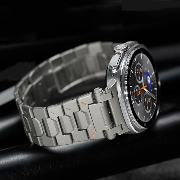 Pathfinder Butterfly Clasp Titanium Alloy Watch Band, For Samsung Galaxy Ultra 47mm / Ultra 2025, For Samsung Galaxy Watch8 / Watch8 Classic
