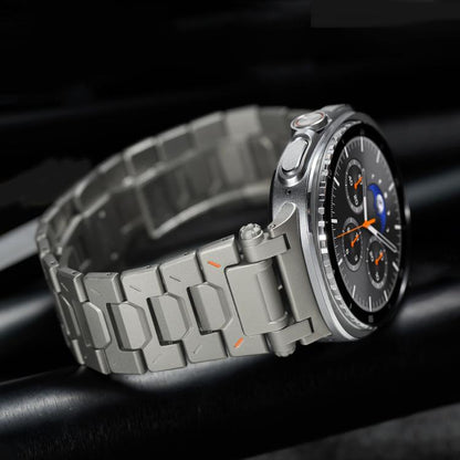 Pathfinder Butterfly Clasp Titanium Alloy Watch Band, For Samsung Galaxy Ultra 47mm / Ultra 2025, For Samsung Galaxy Watch8 / Watch8 Classic