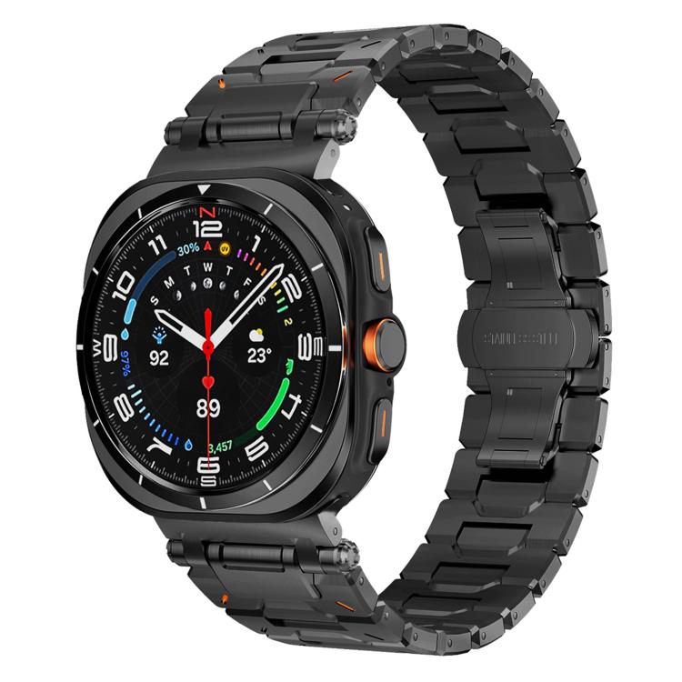 Pathfinder Butterfly Clasp Titanium Alloy Watch Band, For Samsung Galaxy Ultra 47mm / Ultra 2025, For Samsung Galaxy Watch8 / Watch8 Classic