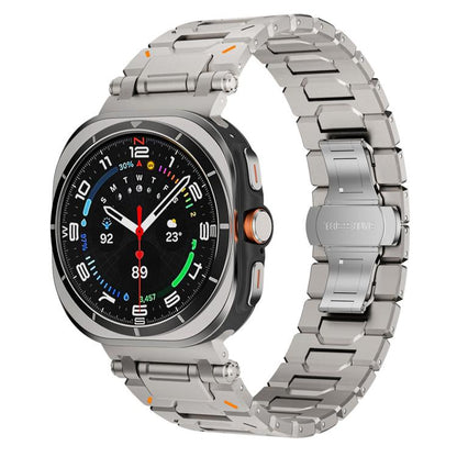 Pathfinder Butterfly Clasp Titanium Alloy Watch Band, For Samsung Galaxy Ultra 47mm / Ultra 2025, For Samsung Galaxy Watch8 / Watch8 Classic