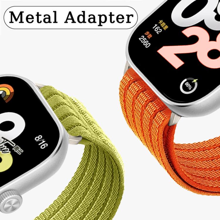 Cloud-Feel Breathable Nylon Woven Metal Head Watch Band, For Xiaomi Band 10 Pro / 9 Pro / Redmi Watch 6