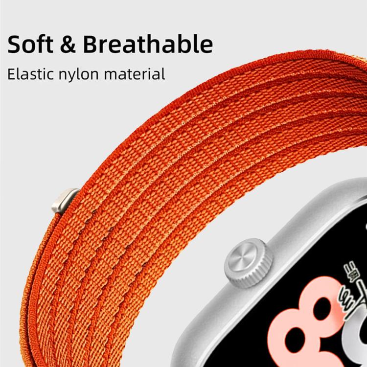 Cloud-Feel Breathable Nylon Woven Metal Head Watch Band, For Xiaomi Band 10 Pro / 9 Pro / Redmi Watch 6