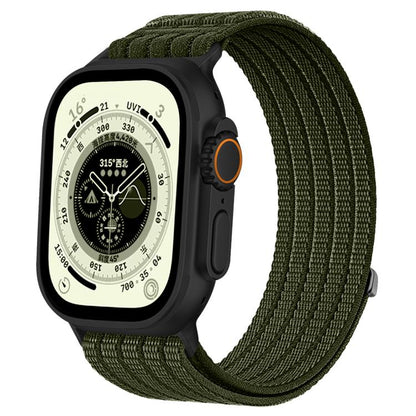 Cloud-Feel Breathable Nylon Woven Metal Head Watch Band, For Apple Watch 46mm / 49mm / 45mm / 44mm, For Apple Watch 42mm / 41mm / 40mm / 38mm