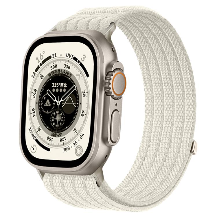 Cloud-Feel Breathable Nylon Woven Metal Head Watch Band, For Apple Watch 46mm / 49mm / 45mm / 44mm, For Apple Watch 42mm / 41mm / 40mm / 38mm