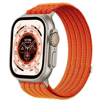 Cloud-Feel Breathable Nylon Woven Metal Head Watch Band, For Apple Watch 46mm / 49mm / 45mm / 44mm, For Apple Watch 42mm / 41mm / 40mm / 38mm