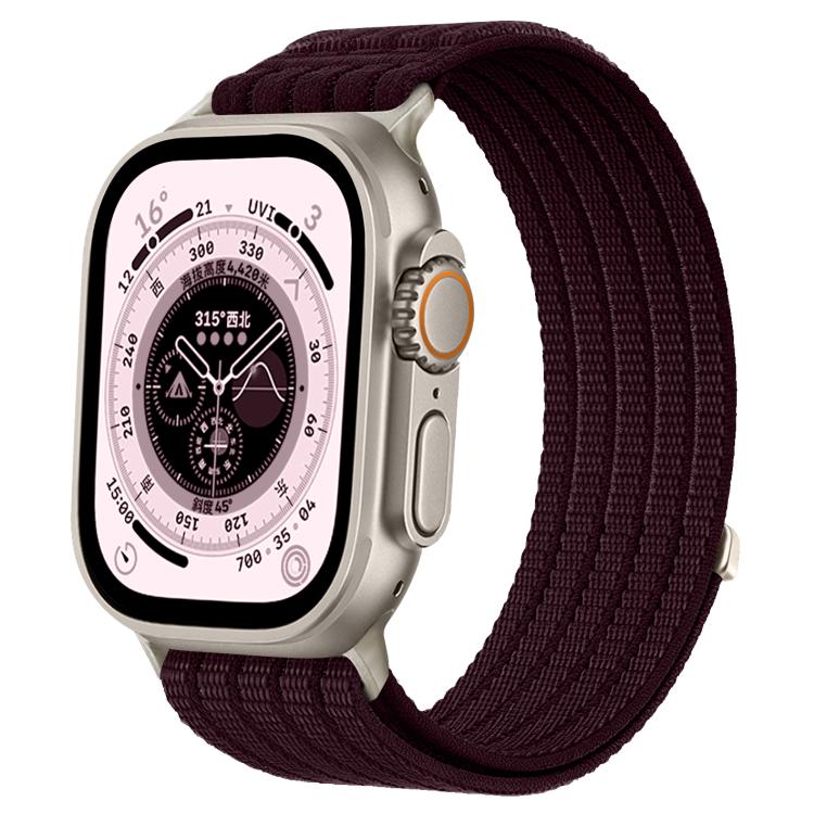 Cloud-Feel Breathable Nylon Woven Metal Head Watch Band, For Apple Watch 46mm / 49mm / 45mm / 44mm, For Apple Watch 42mm / 41mm / 40mm / 38mm