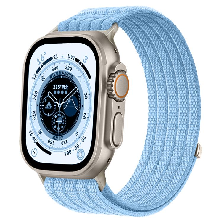 Cloud-Feel Breathable Nylon Woven Metal Head Watch Band, For Apple Watch 46mm / 49mm / 45mm / 44mm, For Apple Watch 42mm / 41mm / 40mm / 38mm