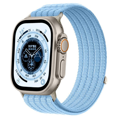 Cloud-Feel Breathable Nylon Woven Metal Head Watch Band, For Apple Watch 46mm / 49mm / 45mm / 44mm, For Apple Watch 42mm / 41mm / 40mm / 38mm
