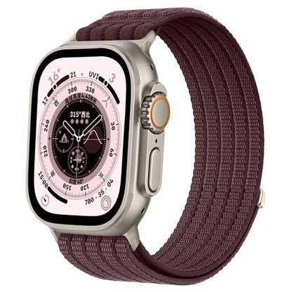 Cloud-Feel Breathable Nylon Woven Metal Head Watch Band, For Apple Watch 46mm / 49mm / 45mm / 44mm, For Apple Watch 42mm / 41mm / 40mm / 38mm