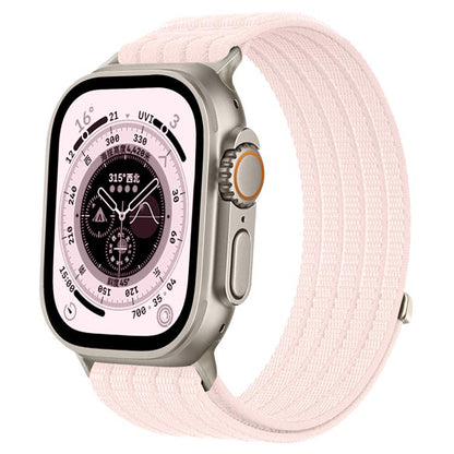 Cloud-Feel Breathable Nylon Woven Metal Head Watch Band, For Apple Watch 46mm / 49mm / 45mm / 44mm, For Apple Watch 42mm / 41mm / 40mm / 38mm