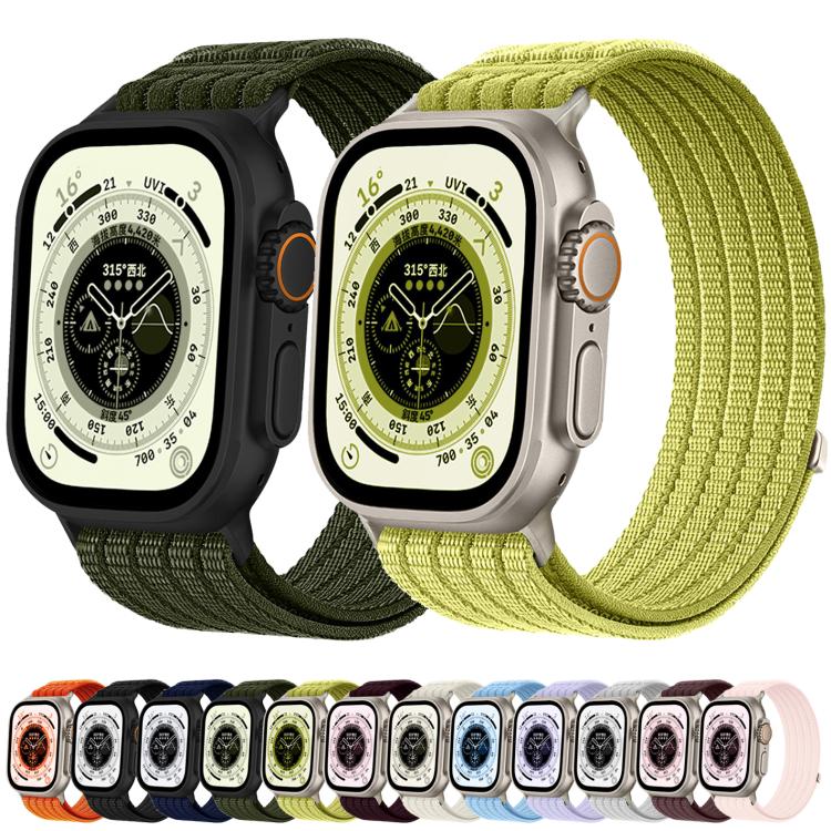 Cloud-Feel Breathable Nylon Woven Metal Head Watch Band, For Apple Watch 46mm / 49mm / 45mm / 44mm, For Apple Watch 42mm / 41mm / 40mm / 38mm