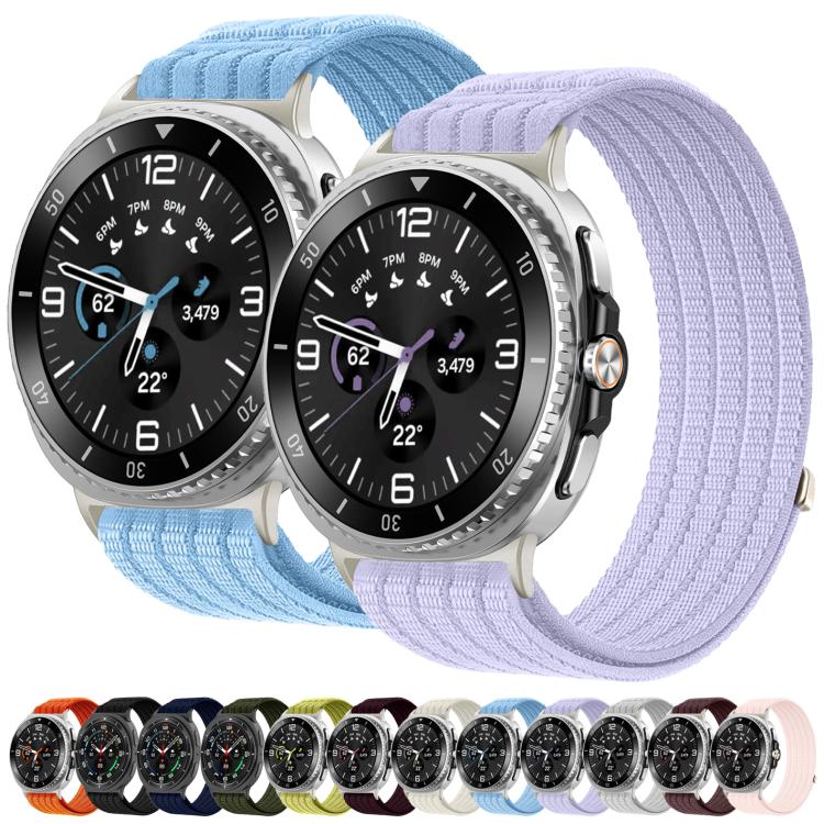 Cloud-Feel Breathable Nylon Woven Metal Head Watch Band, For Samsung Galaxy Watch8 / Watch8 Classic