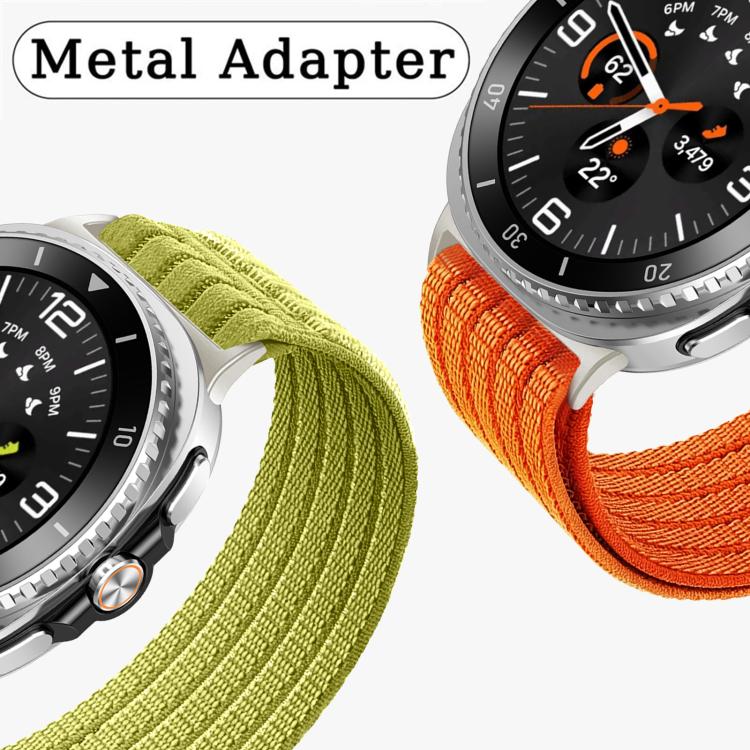 Cloud-Feel Breathable Nylon Woven Metal Head Watch Band, For Samsung Galaxy Watch8 / Watch8 Classic