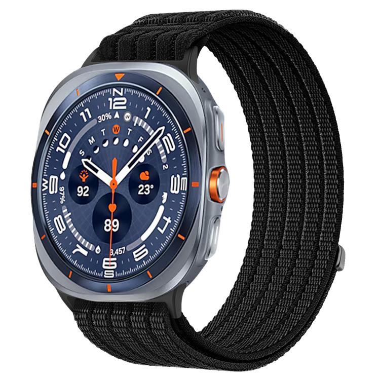 Cloud-Feel Breathable Nylon Woven Metal Head Watch Band, For Samsung Galaxy Watch Ultra 47mm / Ultra 2025