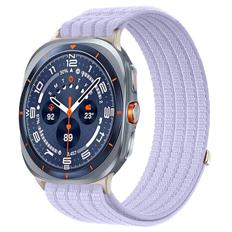 Cloud-Feel Breathable Nylon Woven Metal Head Watch Band, For Samsung Galaxy Watch Ultra 47mm / Ultra 2025