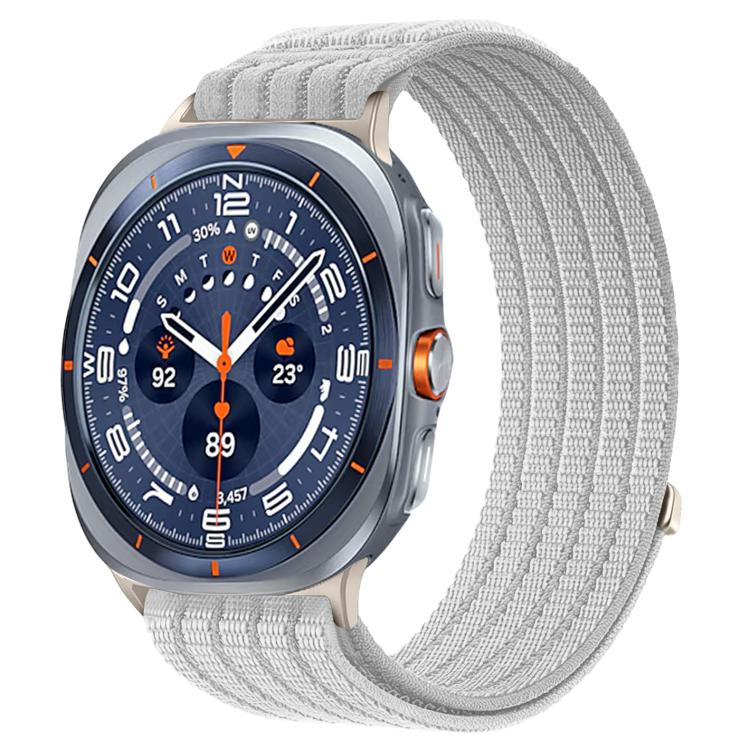 Cloud-Feel Breathable Nylon Woven Metal Head Watch Band, For Samsung Galaxy Watch Ultra 47mm / Ultra 2025