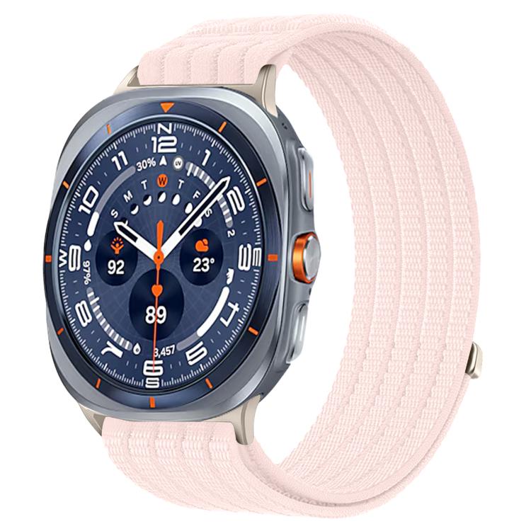 Cloud-Feel Breathable Nylon Woven Metal Head Watch Band, For Samsung Galaxy Watch Ultra 47mm / Ultra 2025