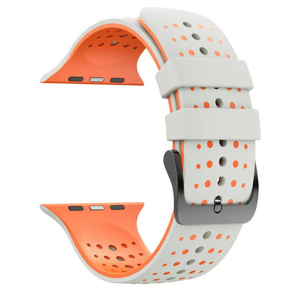 Starry Sky Pattern Two Color Silicone Watch Band, For Apple Watch 46mm / 49mm / 45mm / 44mm