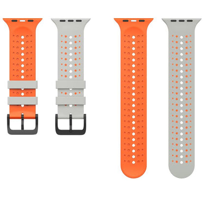 Starry Sky Pattern Two Color Silicone Watch Band, For Apple Watch 46mm / 49mm / 45mm / 44mm