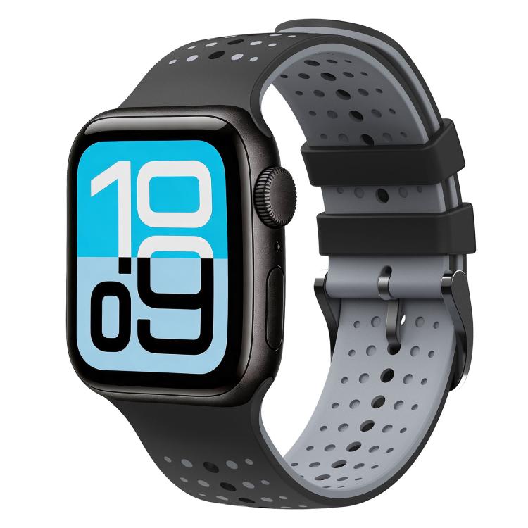 Starry Sky Pattern Two Color Silicone Watch Band, For Apple Watch 46mm / 49mm / 45mm / 44mm