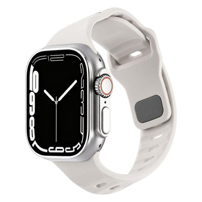 Irregular Twill Reverse Nail Buckle Silicone Watch Band, For Apple Watch 46mm / 49mm / 45mm / 44mm, For Apple Watch 42mm / 41mm / 40mm / 38mm