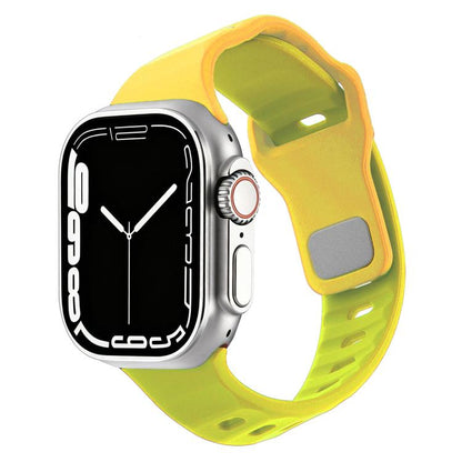 Irregular Twill Reverse Nail Buckle Silicone Watch Band, For Apple Watch 46mm / 49mm / 45mm / 44mm, For Apple Watch 42mm / 41mm / 40mm / 38mm