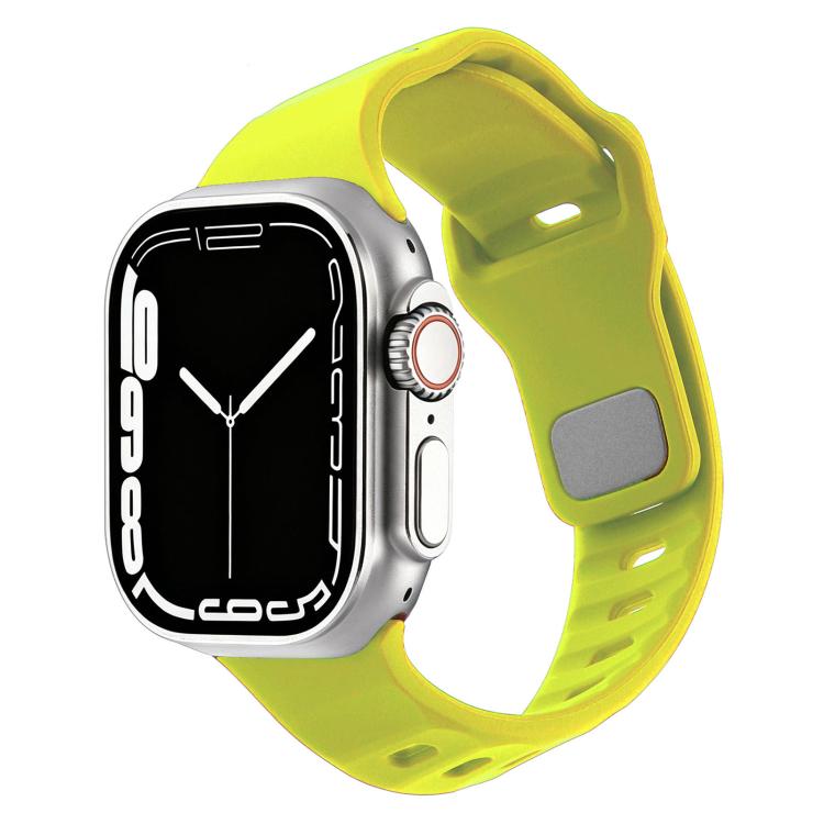 Irregular Twill Reverse Nail Buckle Silicone Watch Band, For Apple Watch 46mm / 49mm / 45mm / 44mm, For Apple Watch 42mm / 41mm / 40mm / 38mm